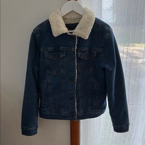 Wrangler Women’s Sherpa Lined Denim Jacket - Small